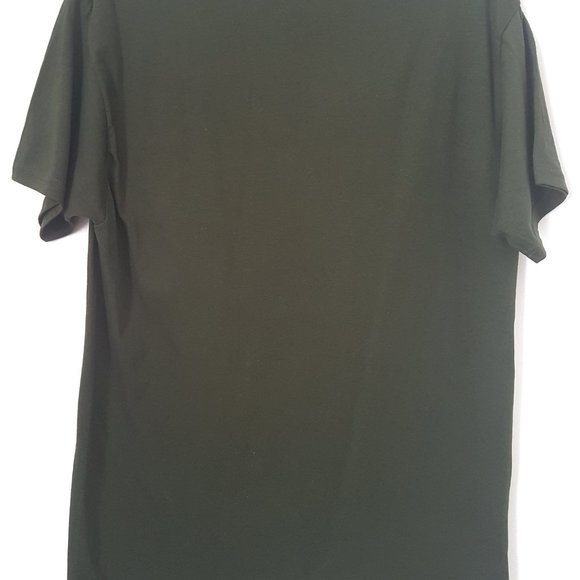 Hanes Men Green Tagless Short Sleeve T-Shirt, M - Picture 4 of 4